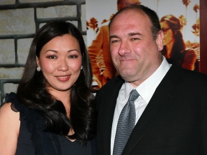 James Gandolfini y su esposa Deborah Lin. El actor tuvo dos matrimonios.